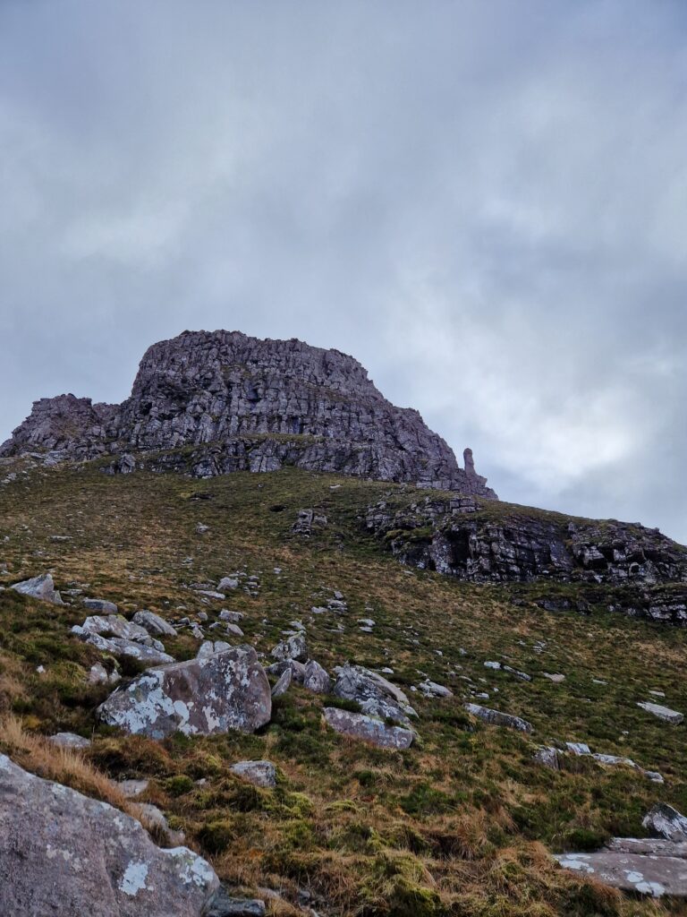 Blick in Richtung des Südwestgipfels des Stac Pollaidh