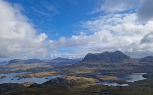 View from Stac Pollaidh ridge over Assynt/ Inverpolly Forest